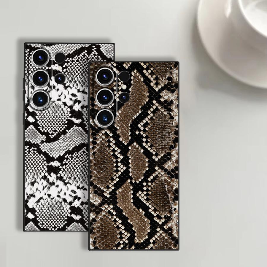 Snake Skin Pattern Funda Phone - Tablet S9 Fe Accessories ulasan dan harga