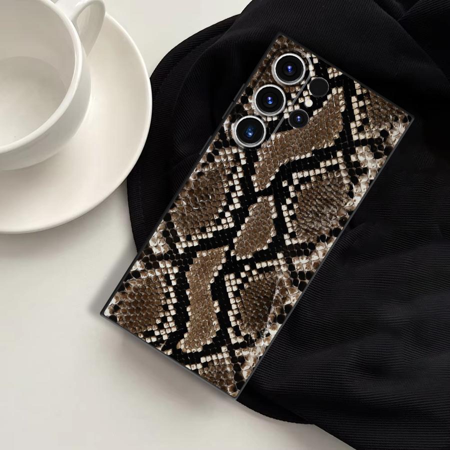 Snake Skin Pattern Funda Phone - Tablet S9 Fe Accessories ulasan dan harga