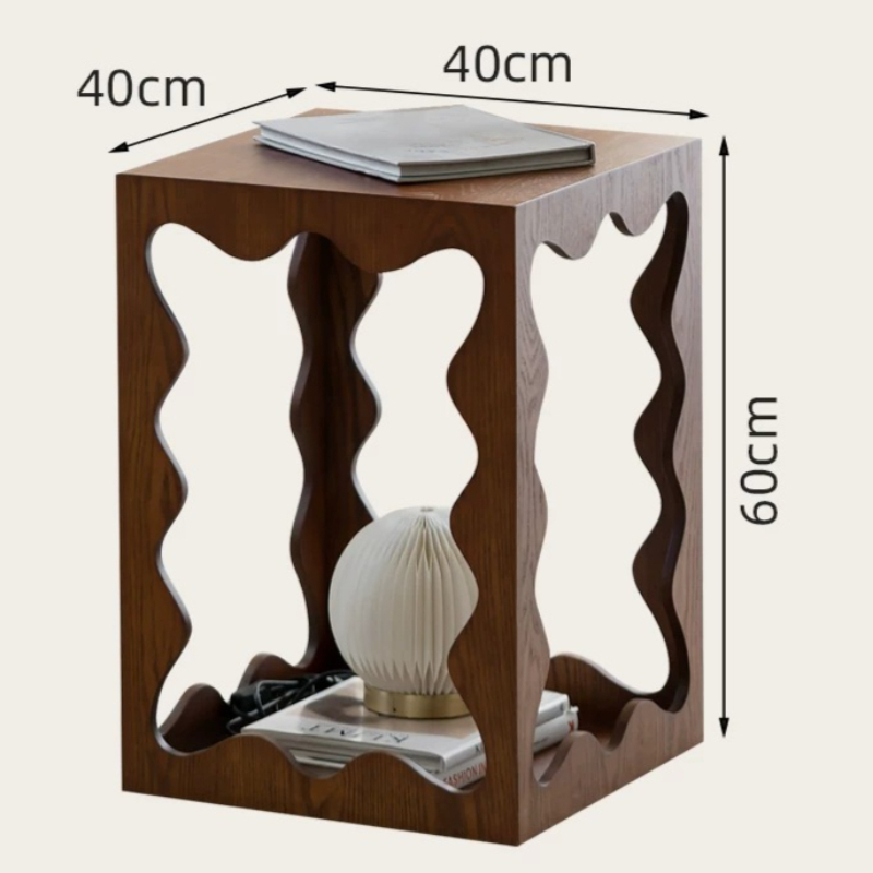 Low Wooden Unique Side Table A - Unique Table Accessories ulasan dan harga