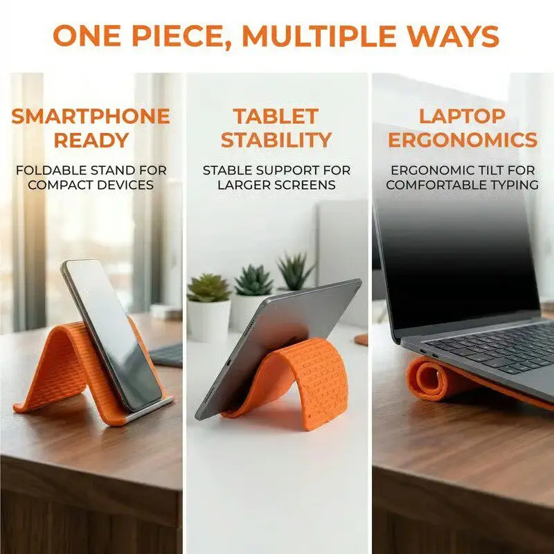 Silicone Foldable Phone Stand  - Tablet Accessories Gifts ulasan dan harga