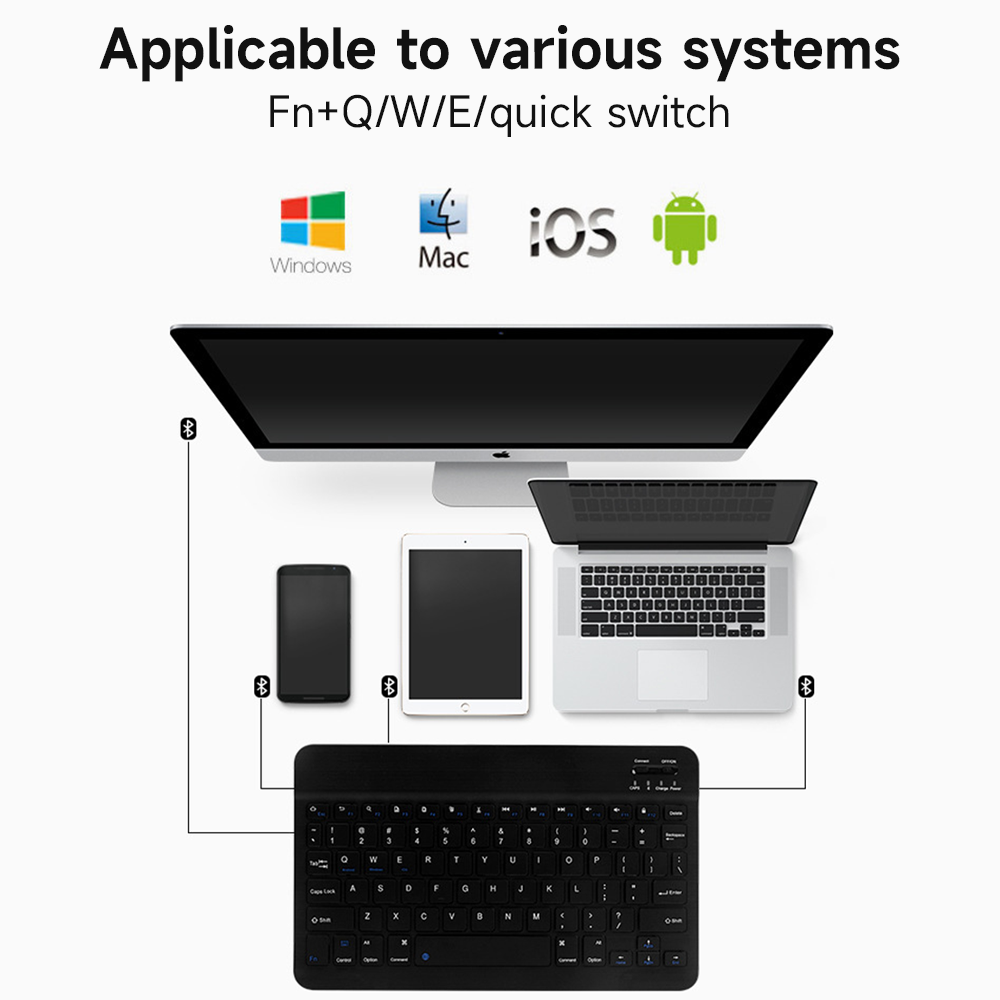 Bluetooth Keyboard for IOS And - Tablet Accessories Samsung ulasan dan harga