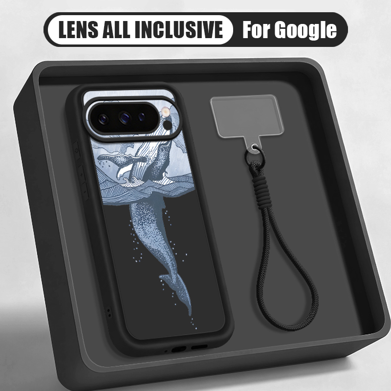 Humpback Whale Print Wrist Str - Google Pixel 9 Pro ulasan dan harga