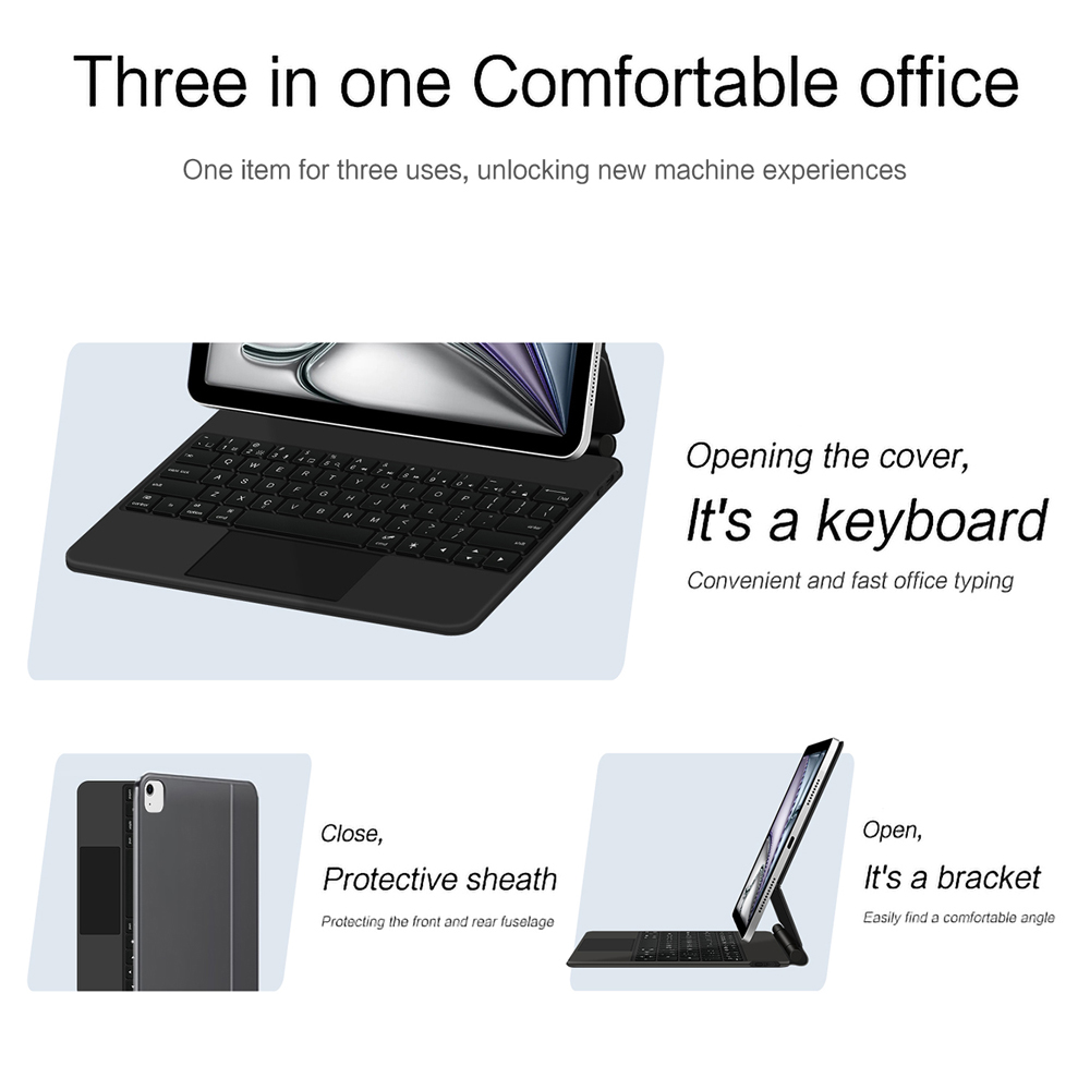 Magic Keyboard Case for iPad A - Ipad Cover Folio ulasan dan harga