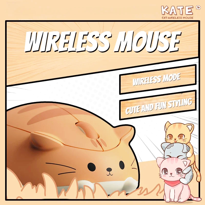 Cute Cat 2.4G Wireless Mouse C - Kids Tablet With Accessories ulasan dan harga