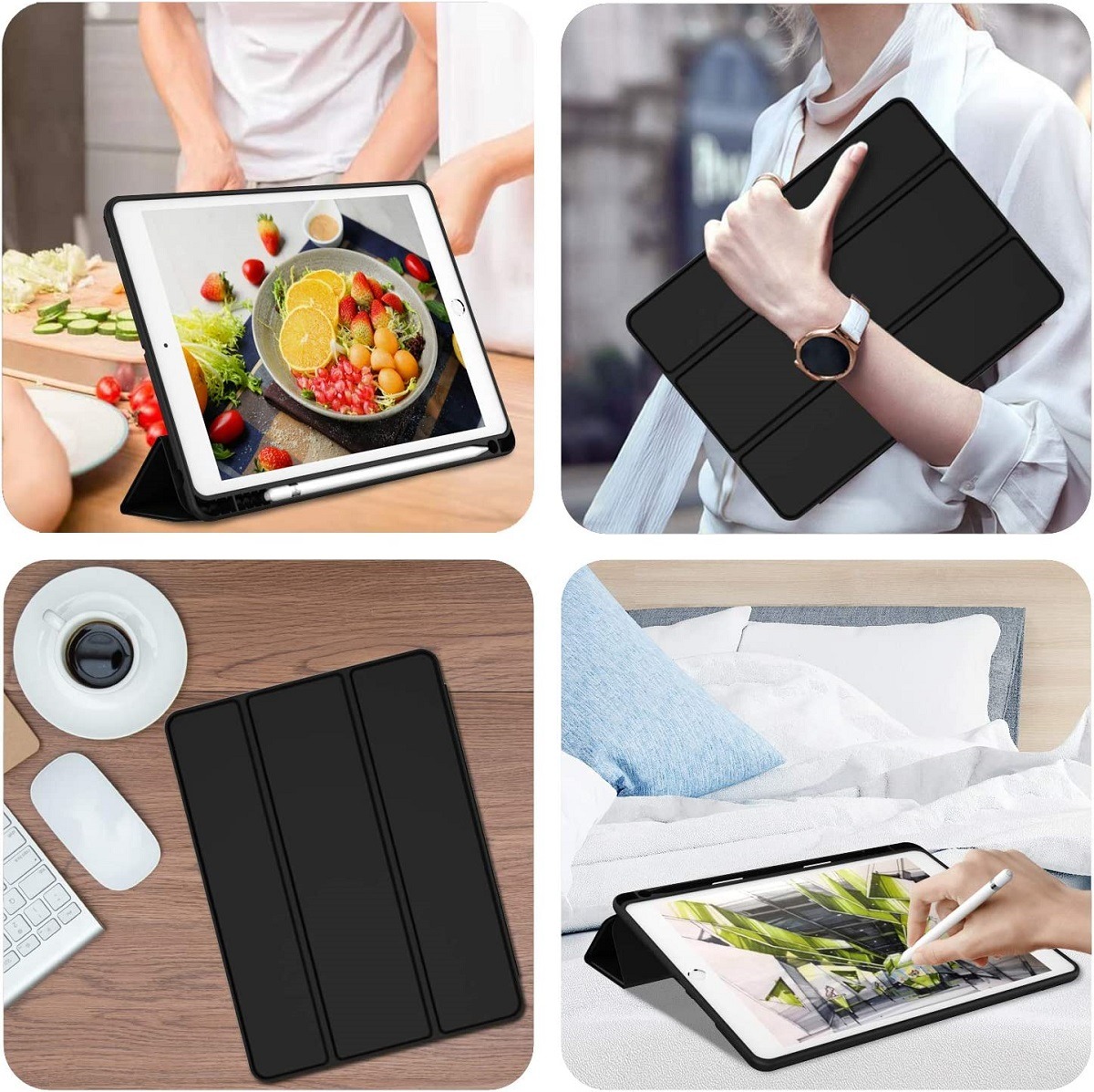 With Pencil Holder Funda for I - Ipad Cover Folio ulasan dan harga