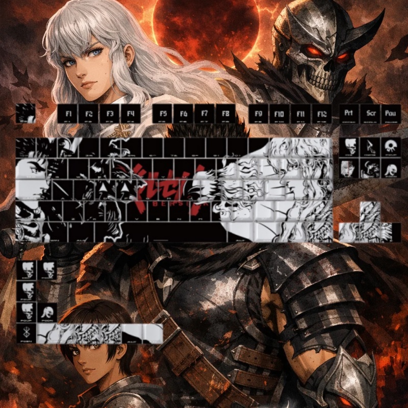 BERSERK Theme Anime Keycap 98  - Tablet Accessories Gifts ulasan dan harga