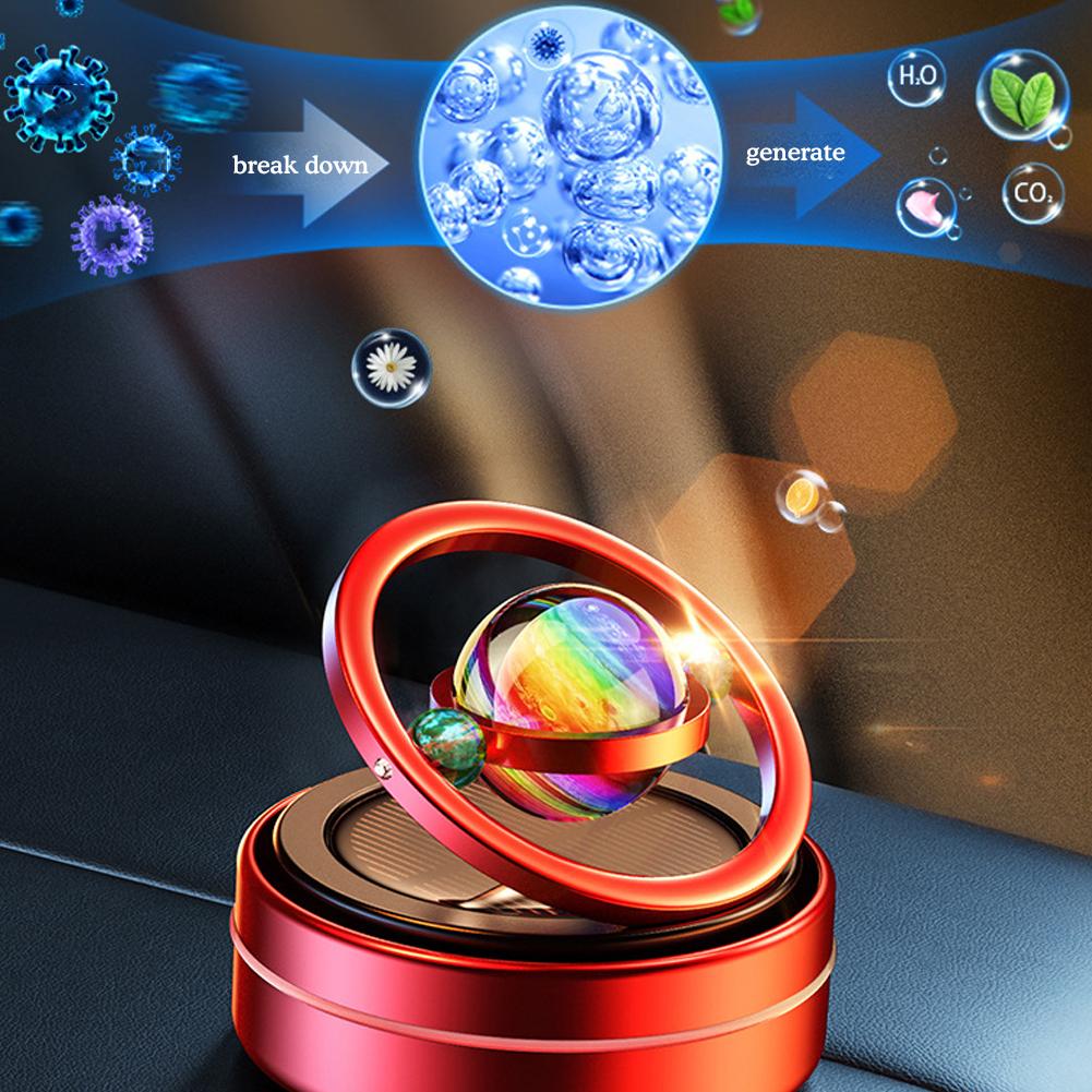 Solar Rotating Car Aromatherap - Tablet Accessories Gifts ulasan dan harga