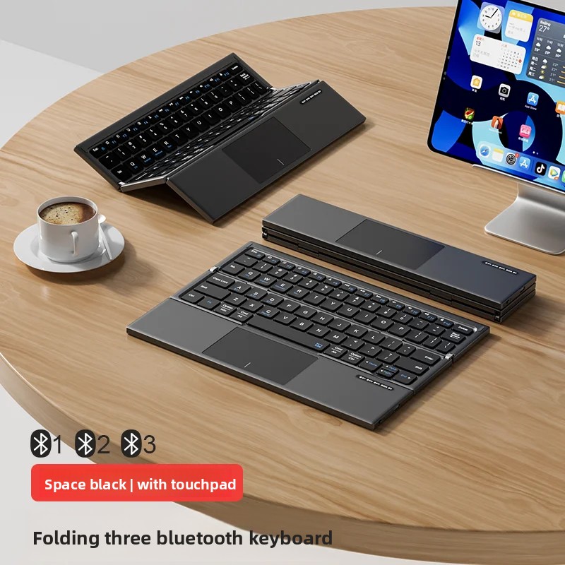 Tablet Keyboard Triple Fold wi - Tablet Accessories Gifts ulasan dan harga